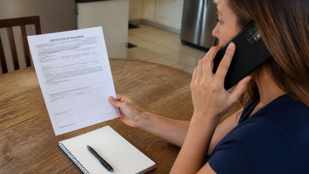 Step-by-step process for calling a provider to verify roof cleaning insurance coverage details